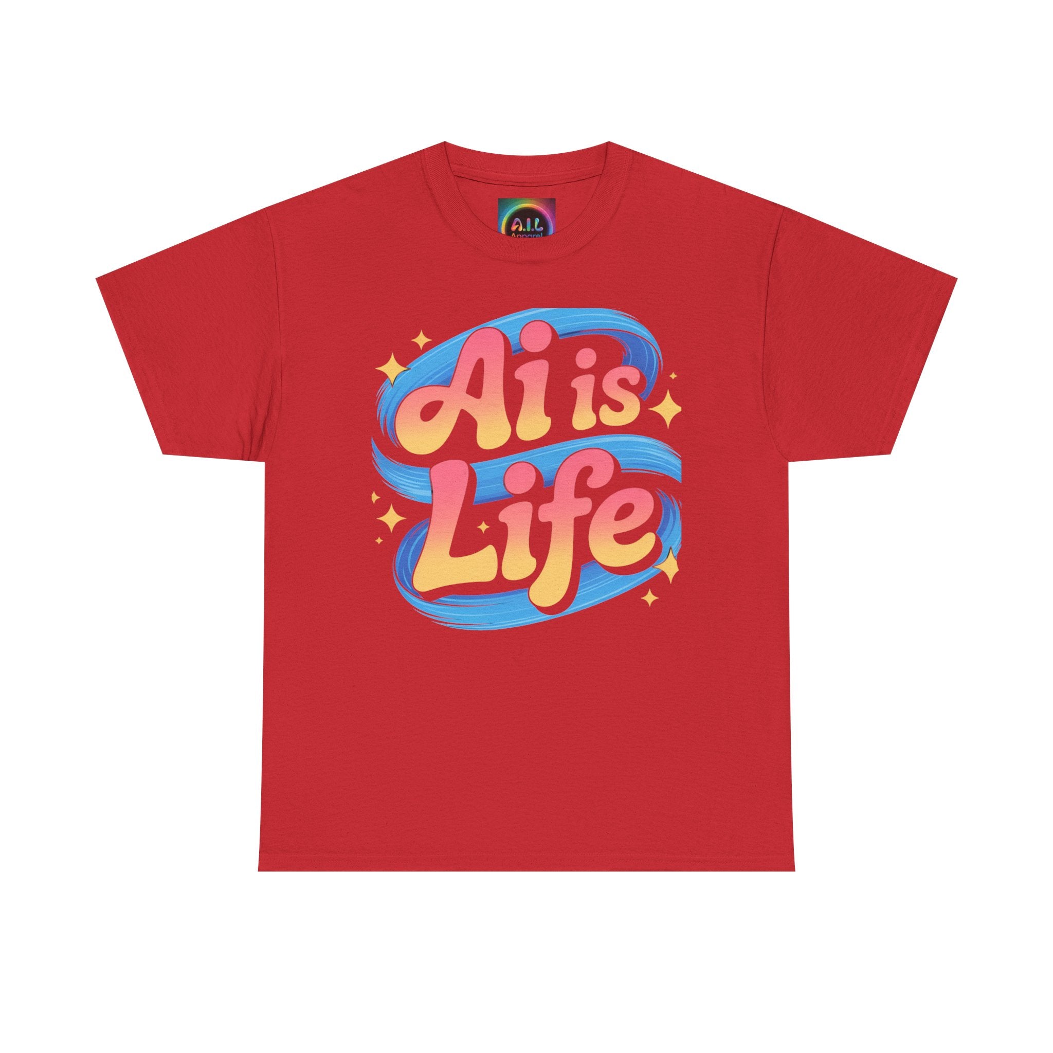 Al is Life "COSMIC SWIRL" — Colorful Retro Graphic Tee T‑Shirt