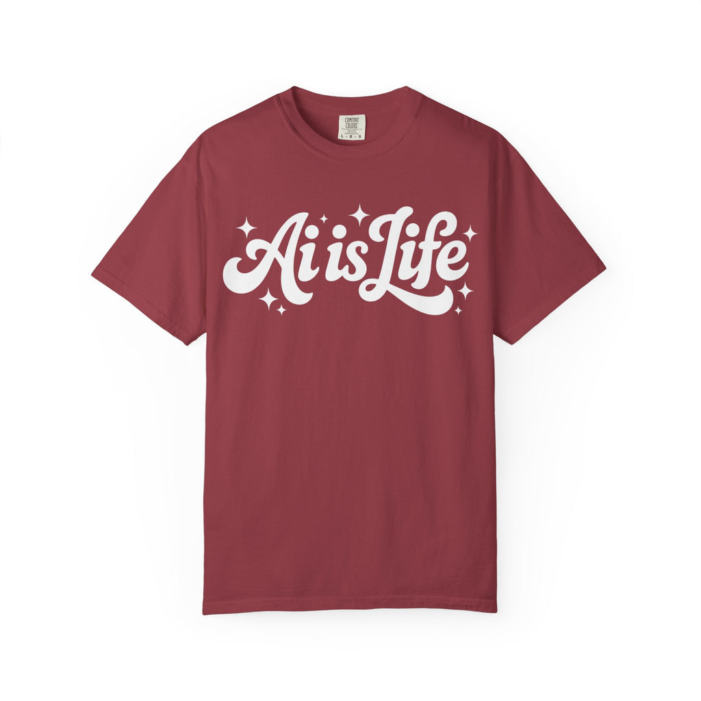 Ai is Life  "TechFlow Energy" Unisex Garment-Dyed T-shirt