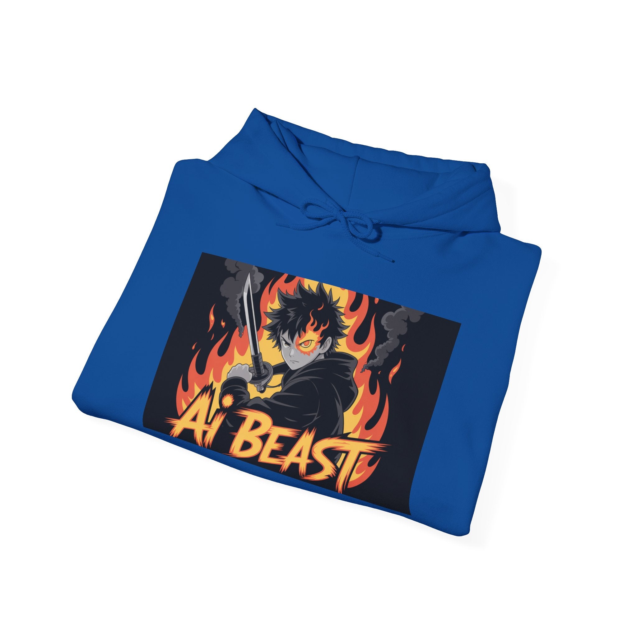 AI  BEAST  " Warrior.exe "  Unisex Heavy Blend™ Hooded Sweatshirt
