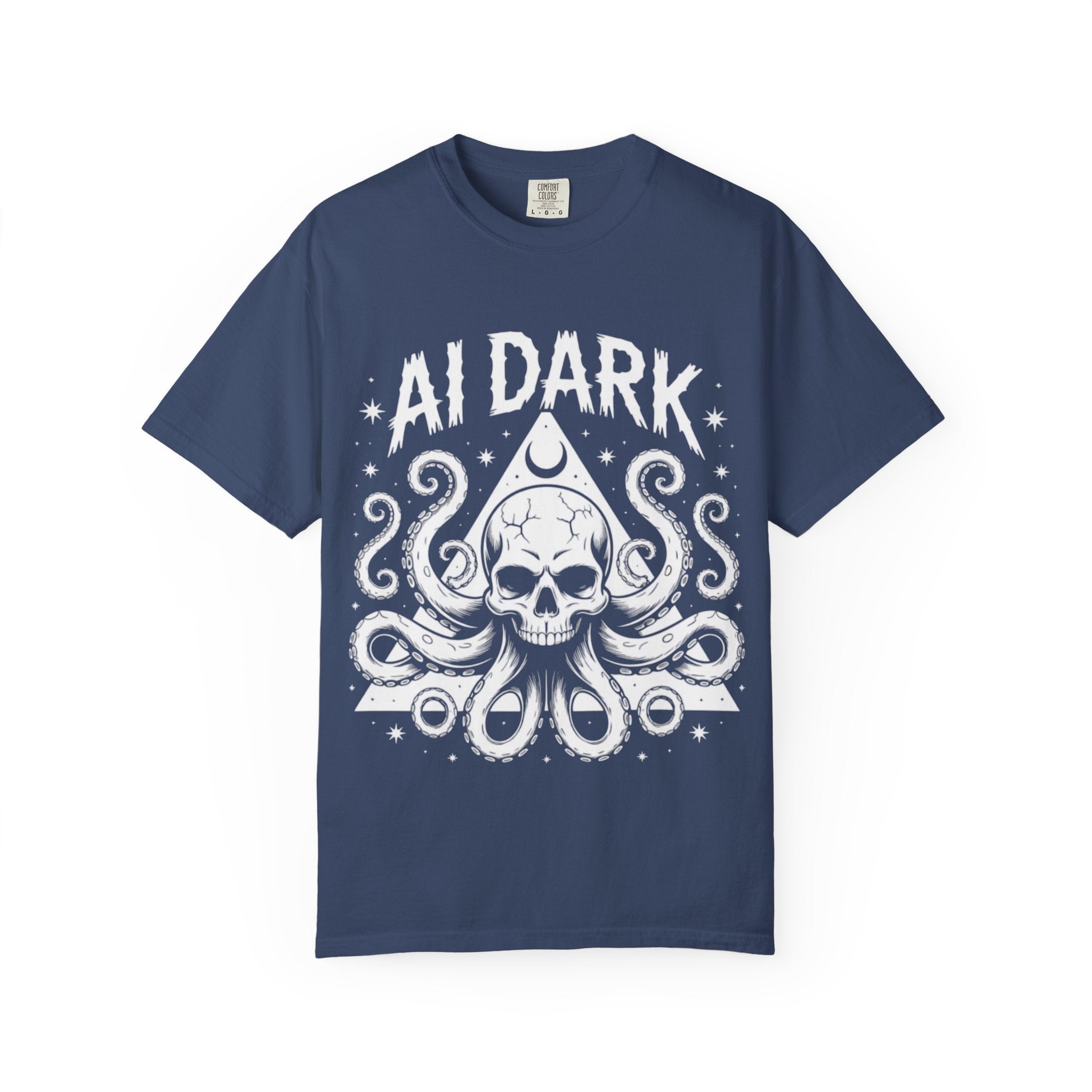 AI Dark  "Nightmare Network"  Unisex Garment-Dyed T-shirt