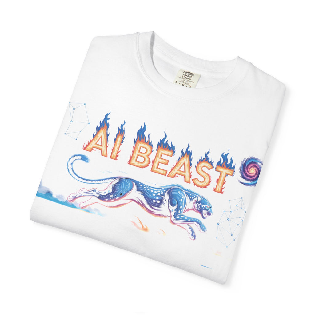 AI BEAST “Digital Predator” Unisex Garment-Dyed T-shirt