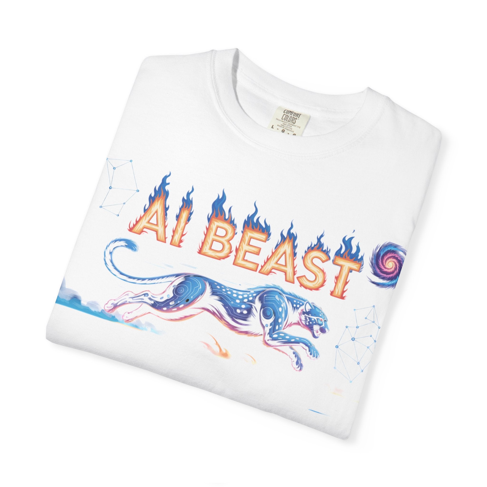AI BEAST “Digital Predator” Unisex Garment-Dyed T-shirt
