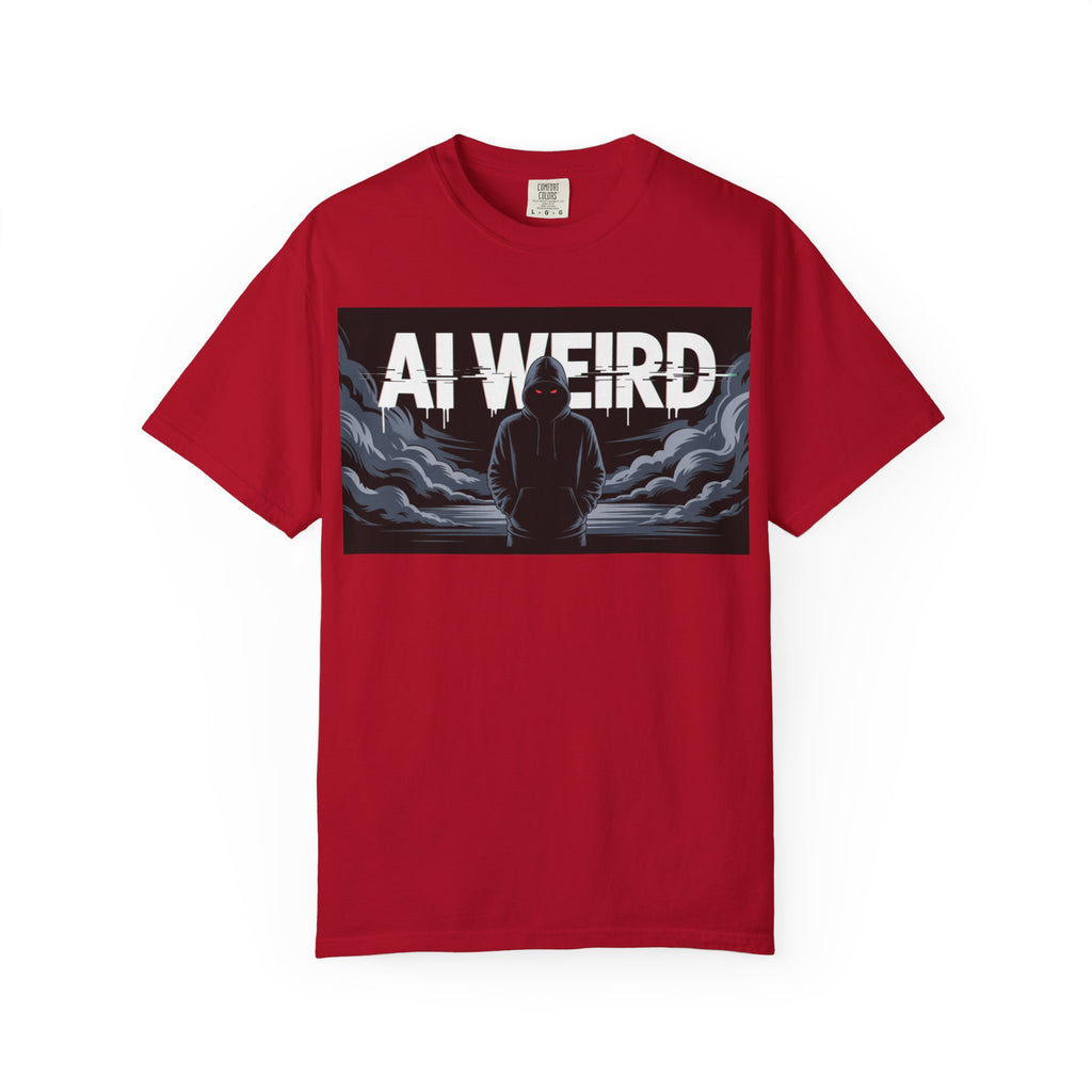 AI WEIRD – “DARK DATA ENTITY” Unisex Garment-Dyed T-shirt