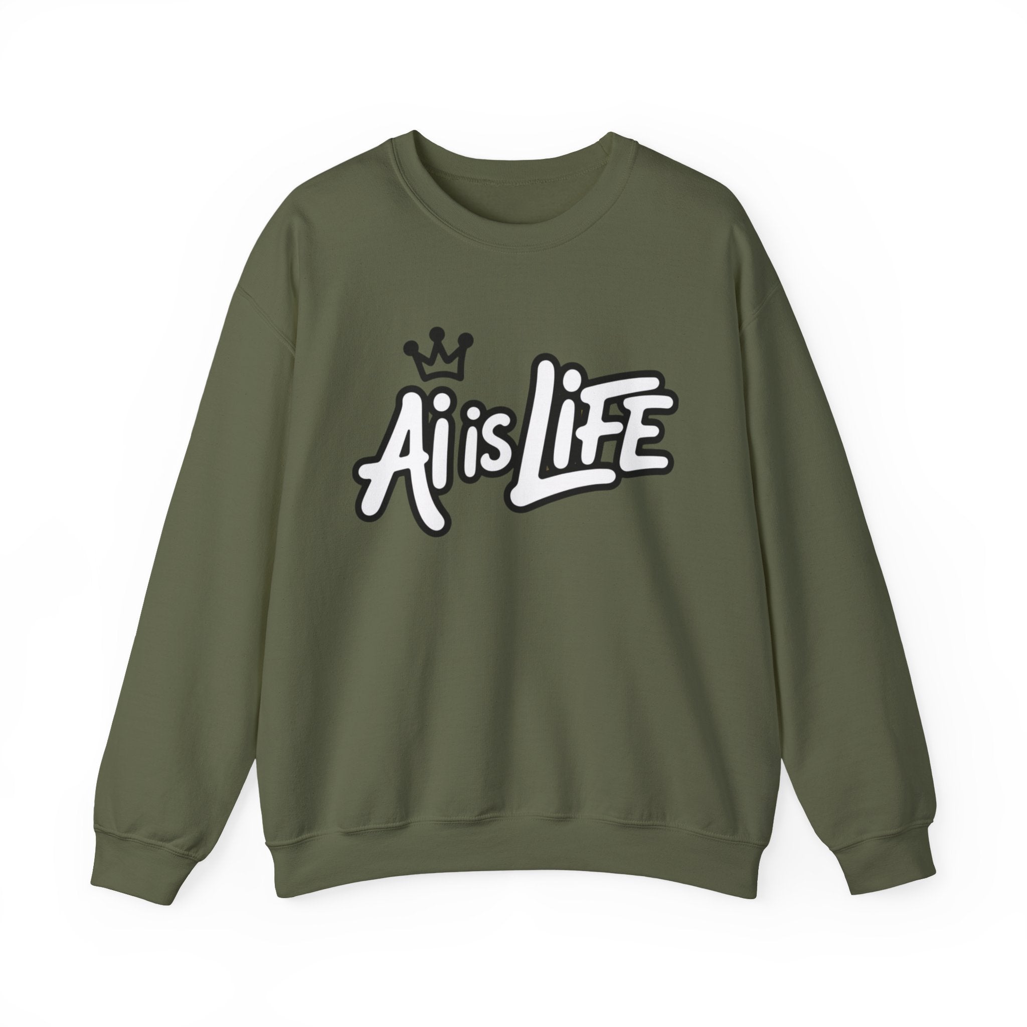 Ai is Life  "Crown Circuit" Unisex Heavy Blend™ Crewneck Sweatshirt