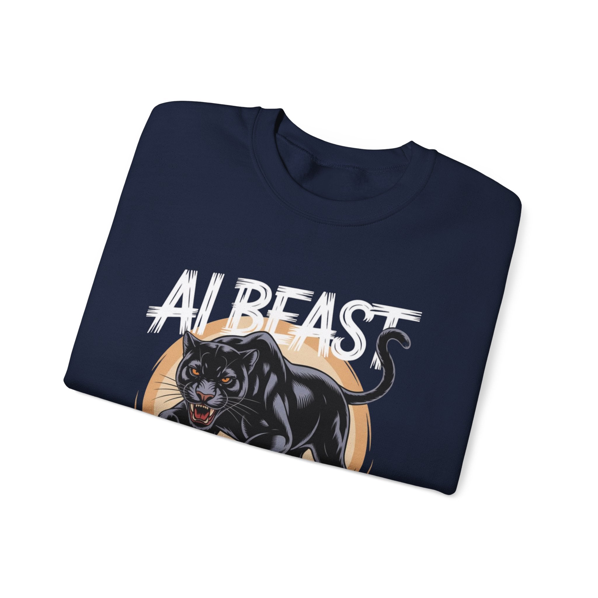 AI BEAST "Midnight Matrix" Unisex Heavy Blend™ Crewneck Sweatshirt