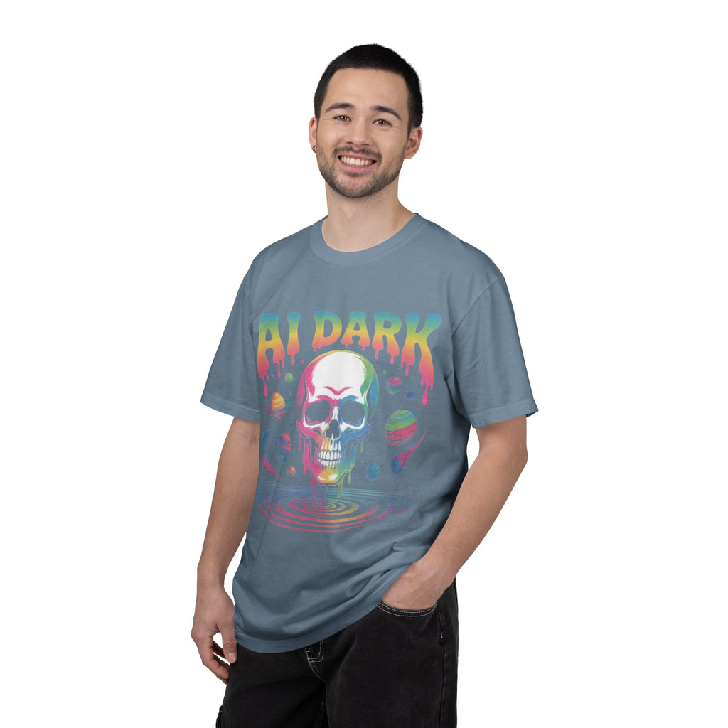 AI DARK “Death of Data” Unisex Garment-Dyed T-shirt