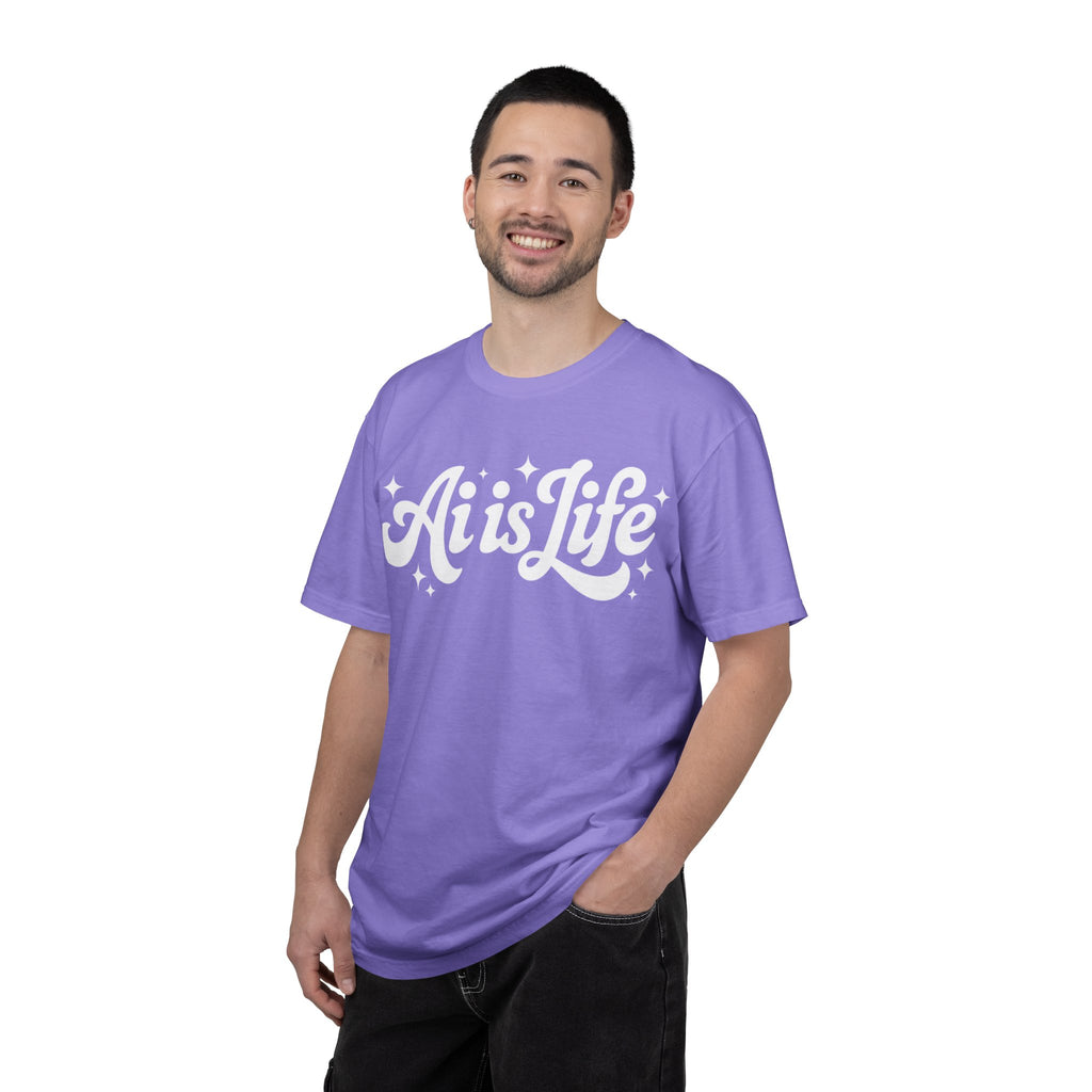 Ai is Life  "TechFlow Energy" Unisex Garment-Dyed T-shirt
