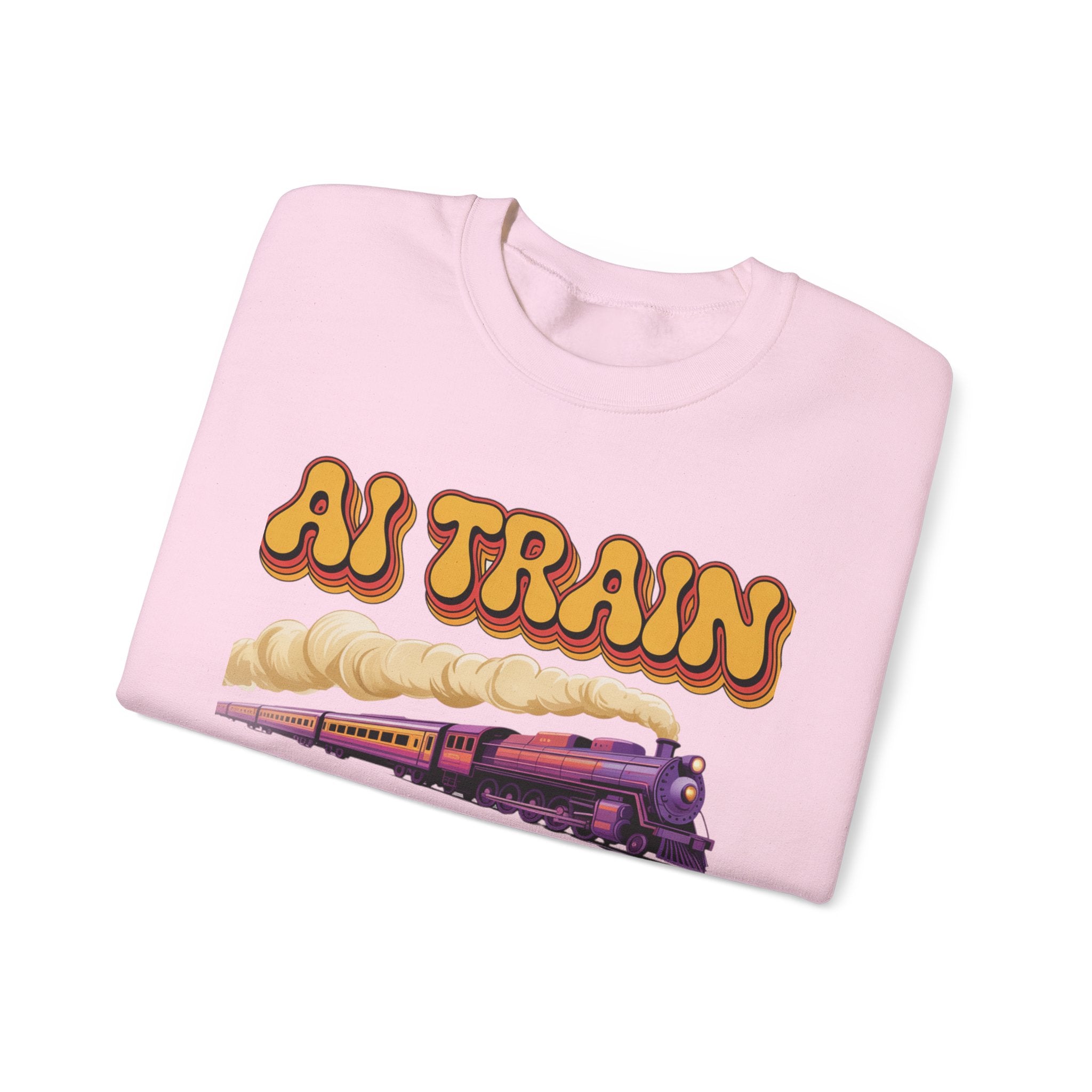 AI TRAIN  "Quantum Rail System" Unisex Heavy Blend™ Crewneck Sweatshirt