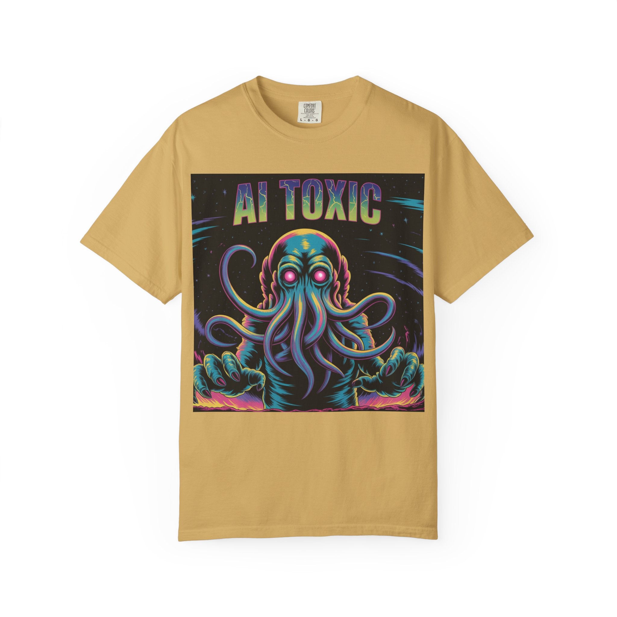 AI TOXIC  "Data Overlord" Unisex Garment-Dyed T-shirt