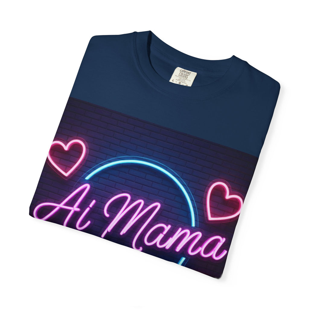 AI MAMA “Electric Love Loop” Unisex Garment-Dyed T-shirt