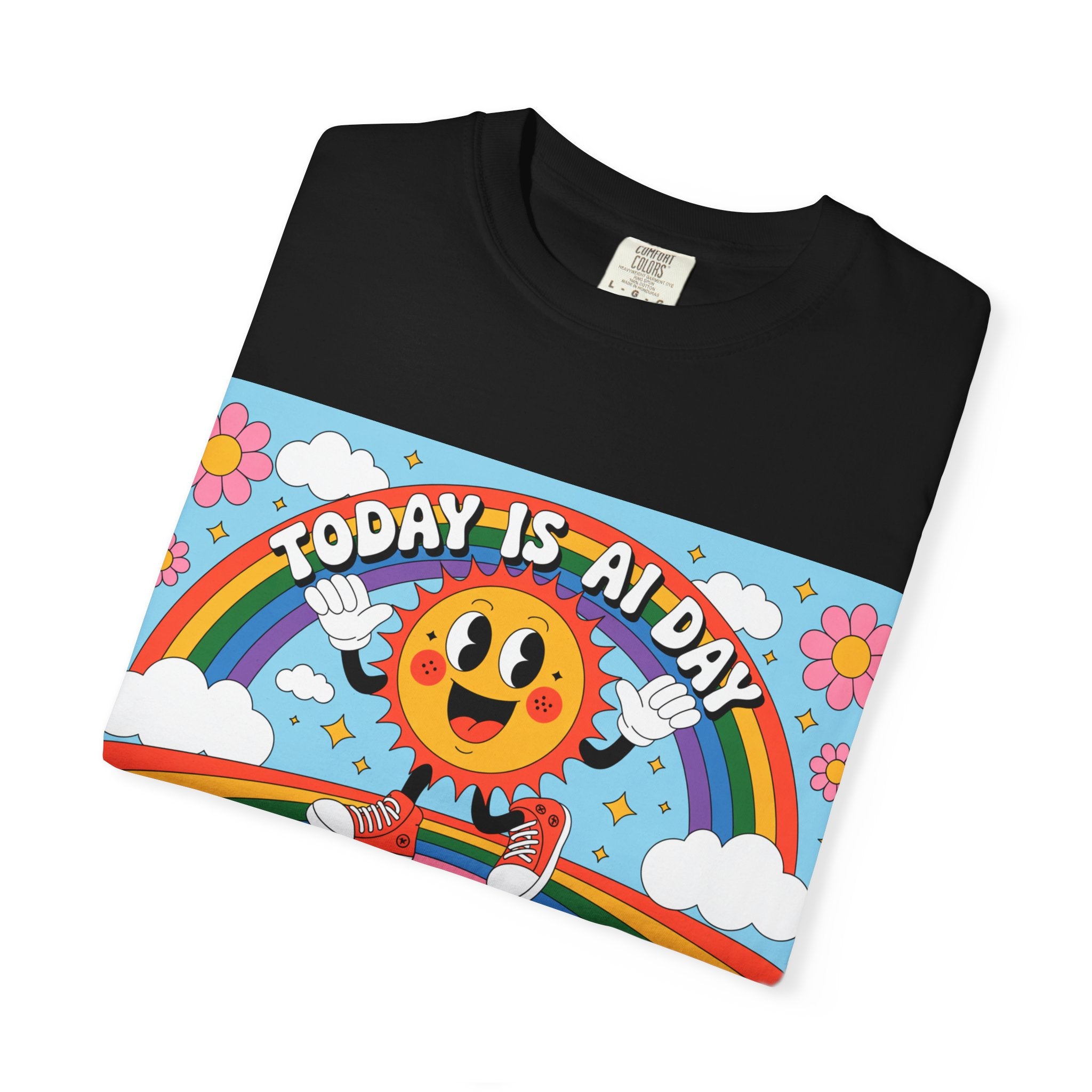 Today Is AI Day  "Sunshine Circuit" Unisex Garment-Dyed T-shirt
