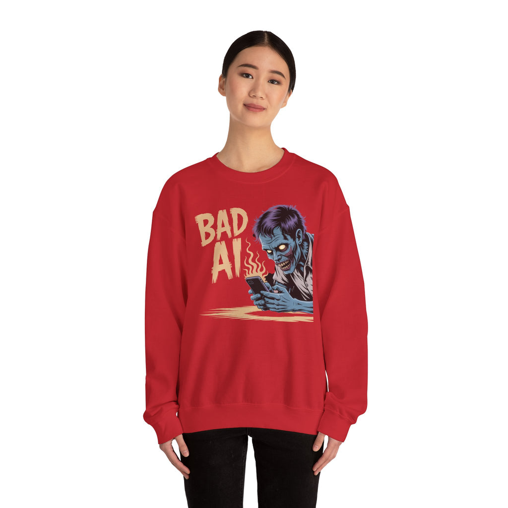 Bad AI "ZOMBIE SCROLL" Unisex Heavy Blend™ Hooded Sweatshirt