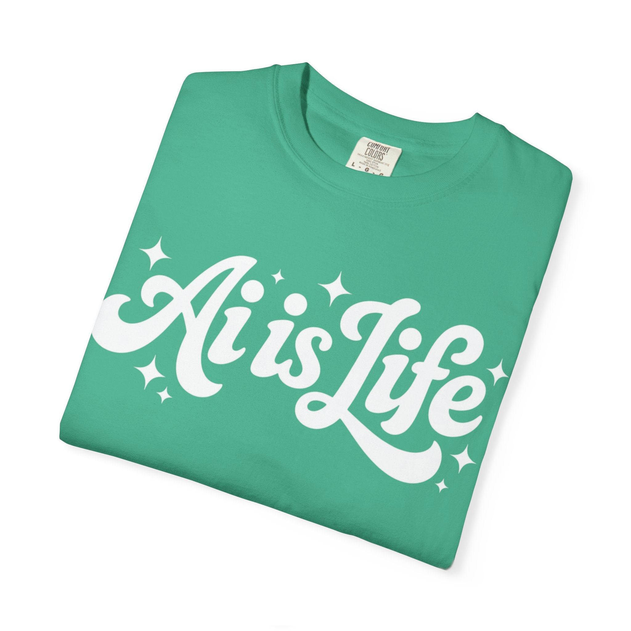 Ai is Life  "TechFlow Energy" Unisex Garment-Dyed T-shirt