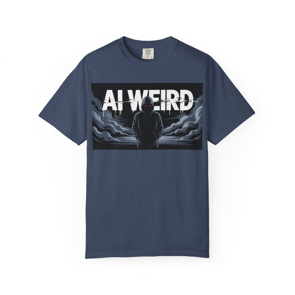 AI WEIRD – “DARK DATA ENTITY” Unisex Garment-Dyed T-shirt