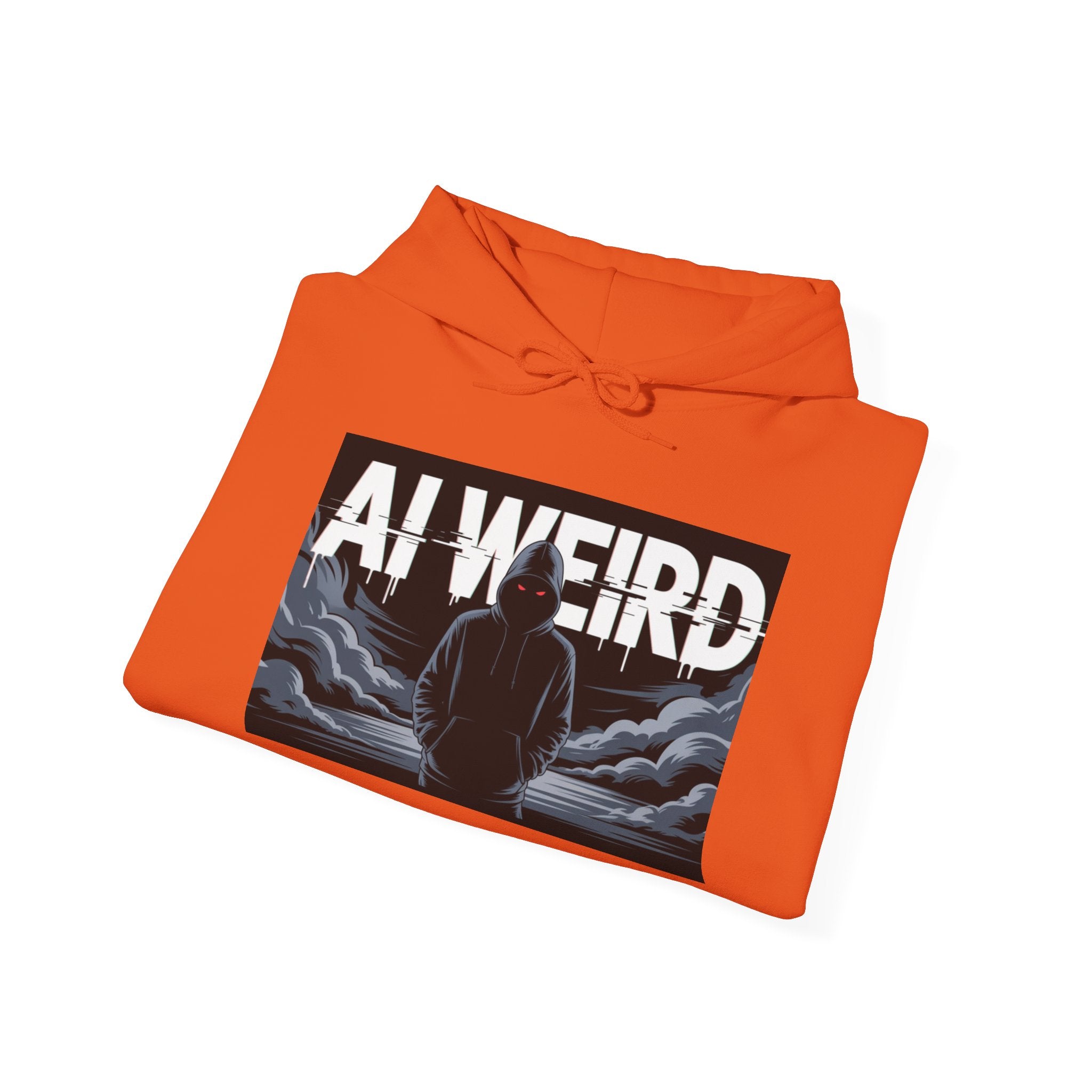 AI WEIRD – “DARK DATA ENTITY” Unisex Heavy Blend™ Hooded Sweatshirt