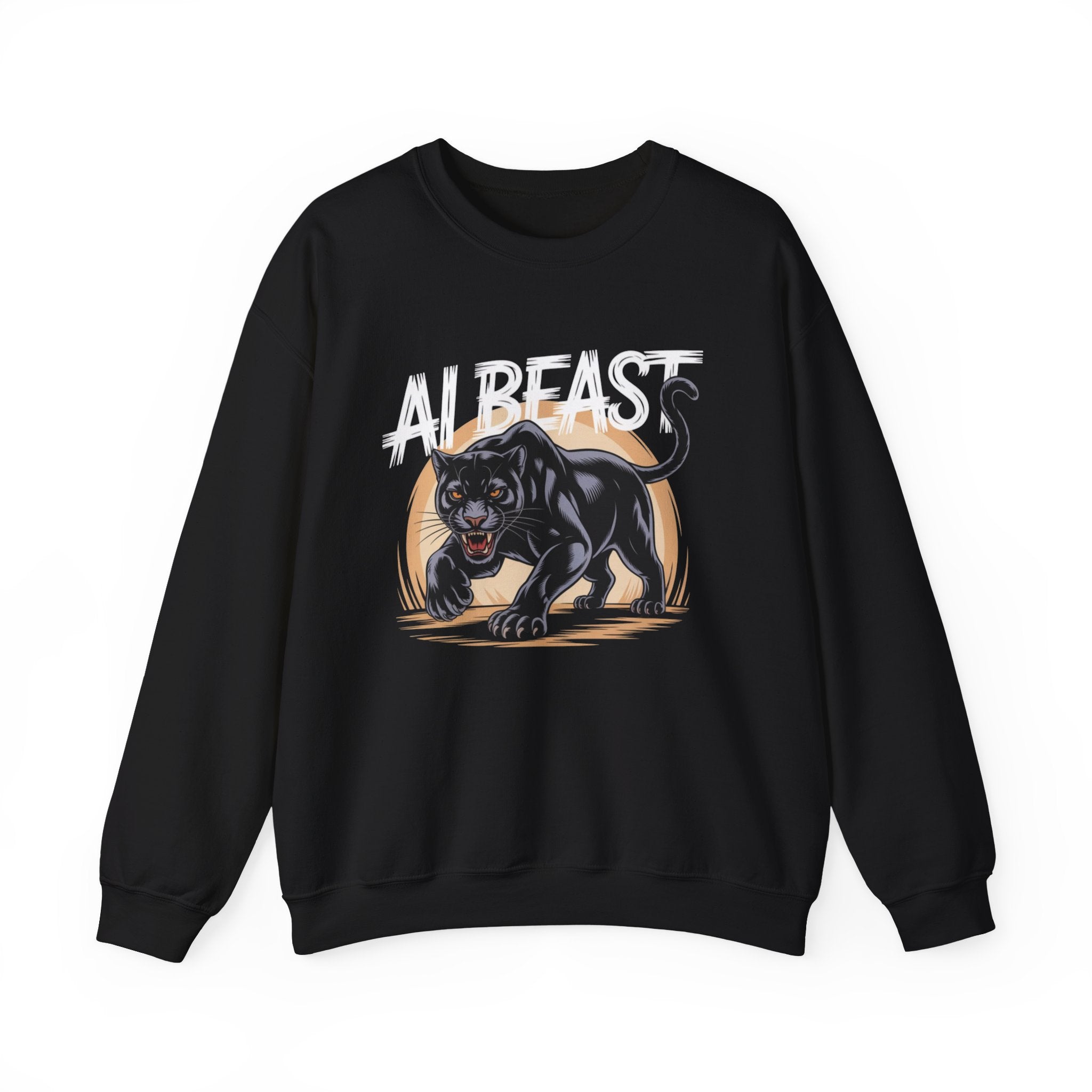 AI BEAST "Midnight Matrix" Unisex Heavy Blend™ Crewneck Sweatshirt
