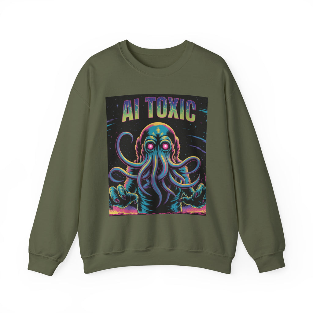 AI TOXIC  "Data Overlord" Unisex Heavy Blend™ Crewneck Sweatshirt