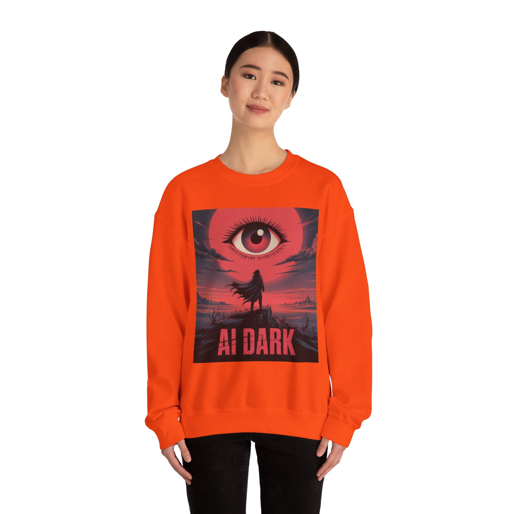 AI DARK “Shadow Protocol” Unisex Heavy Blend™ Crewneck Sweatshirt