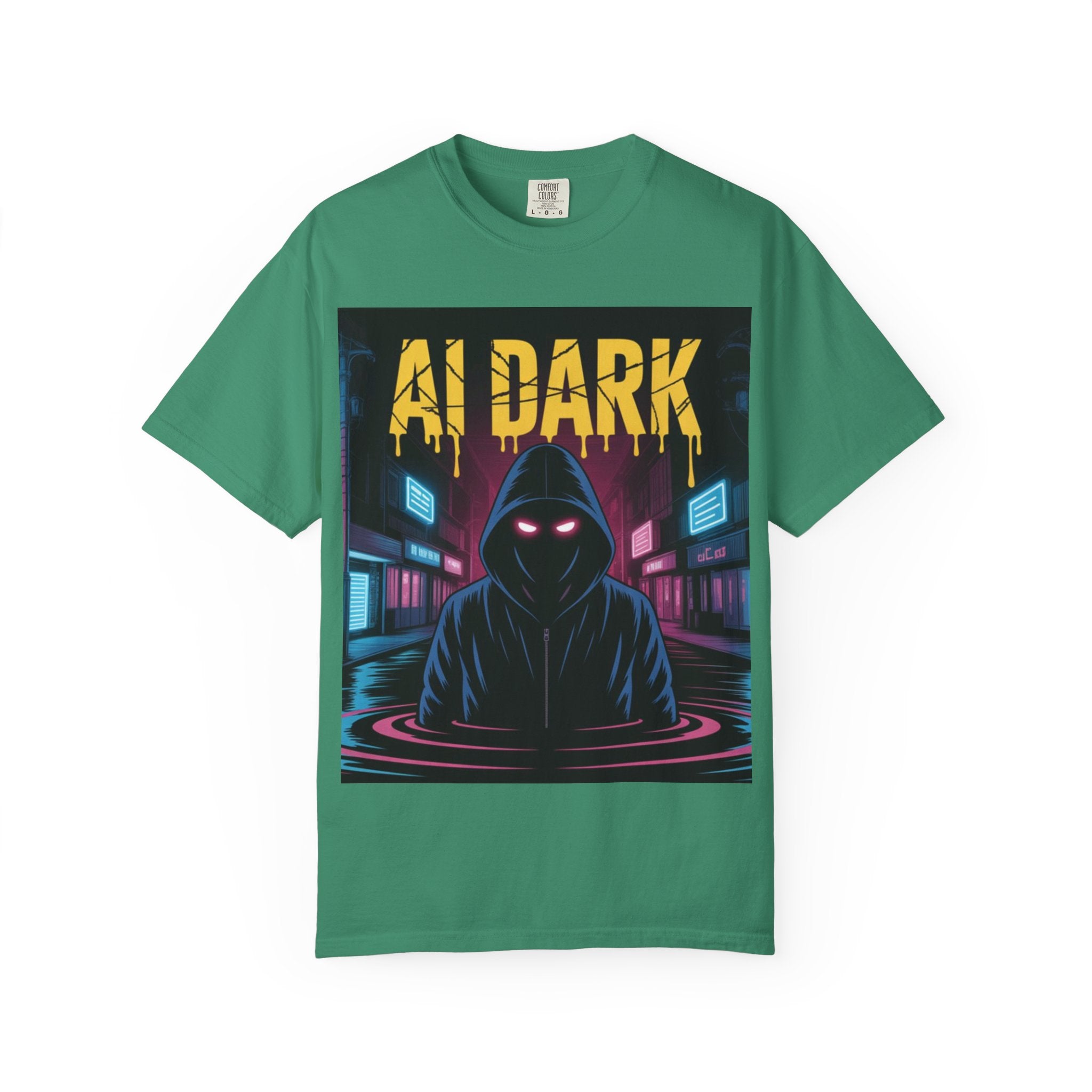 AI DARK  “Night Signal”  Unisex Garment-Dyed T-shirt