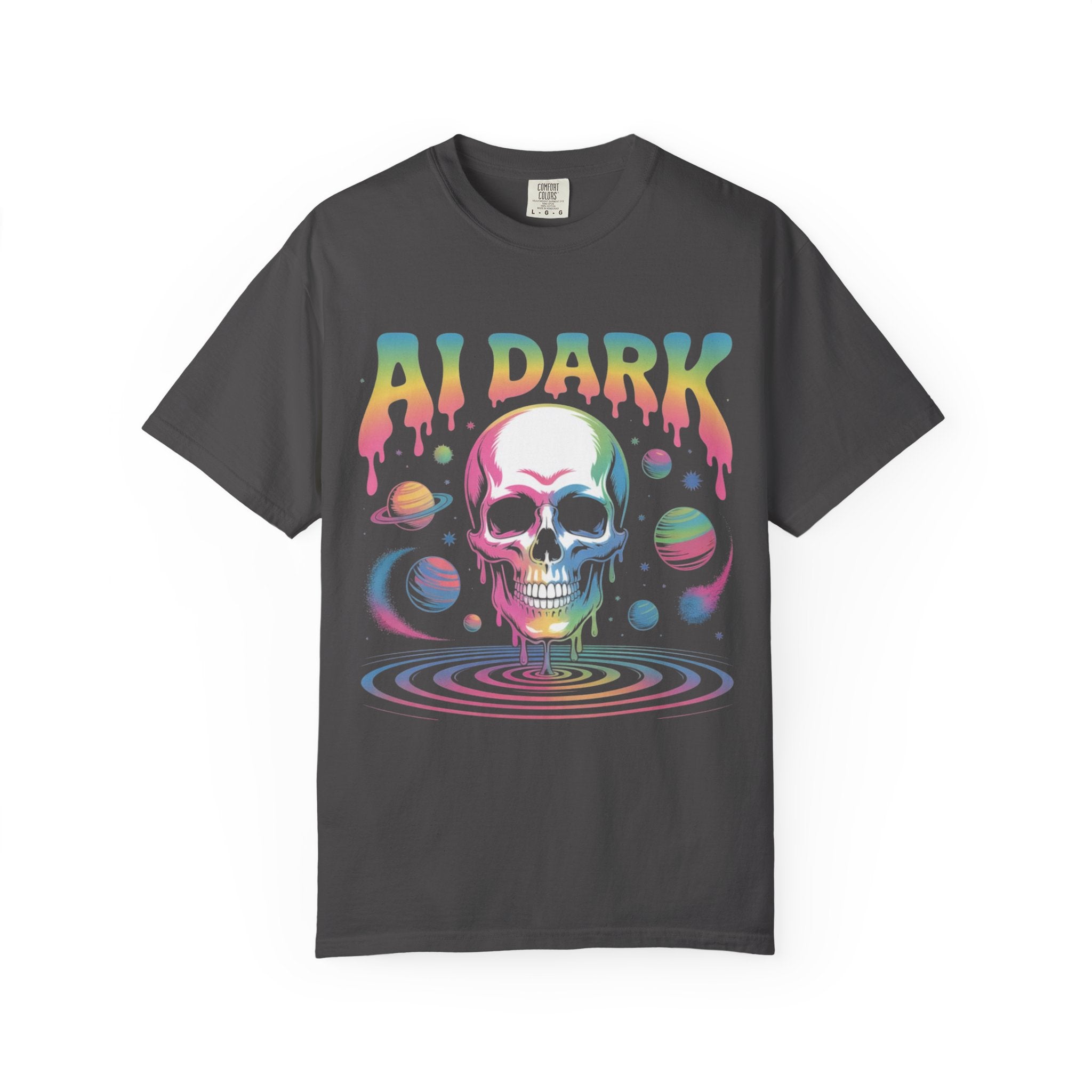AI DARK “Death of Data” Unisex Garment-Dyed T-shirt