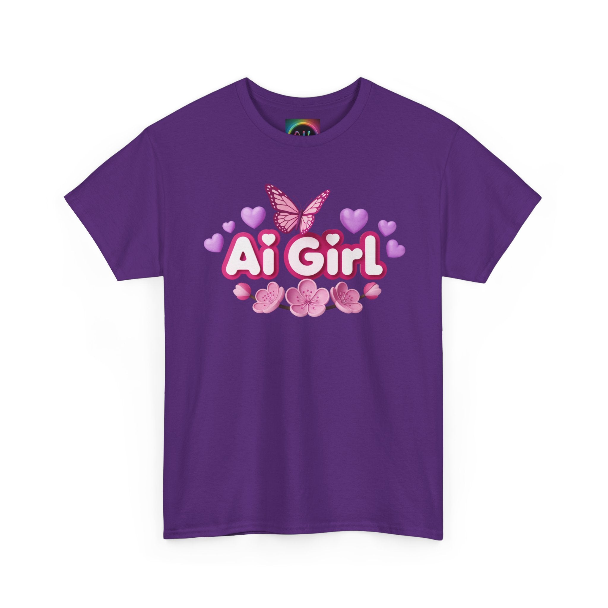 Ai Girl  "Cyber Cutie" Unisex Heavy Blend™ Crewneck T‑Shirt