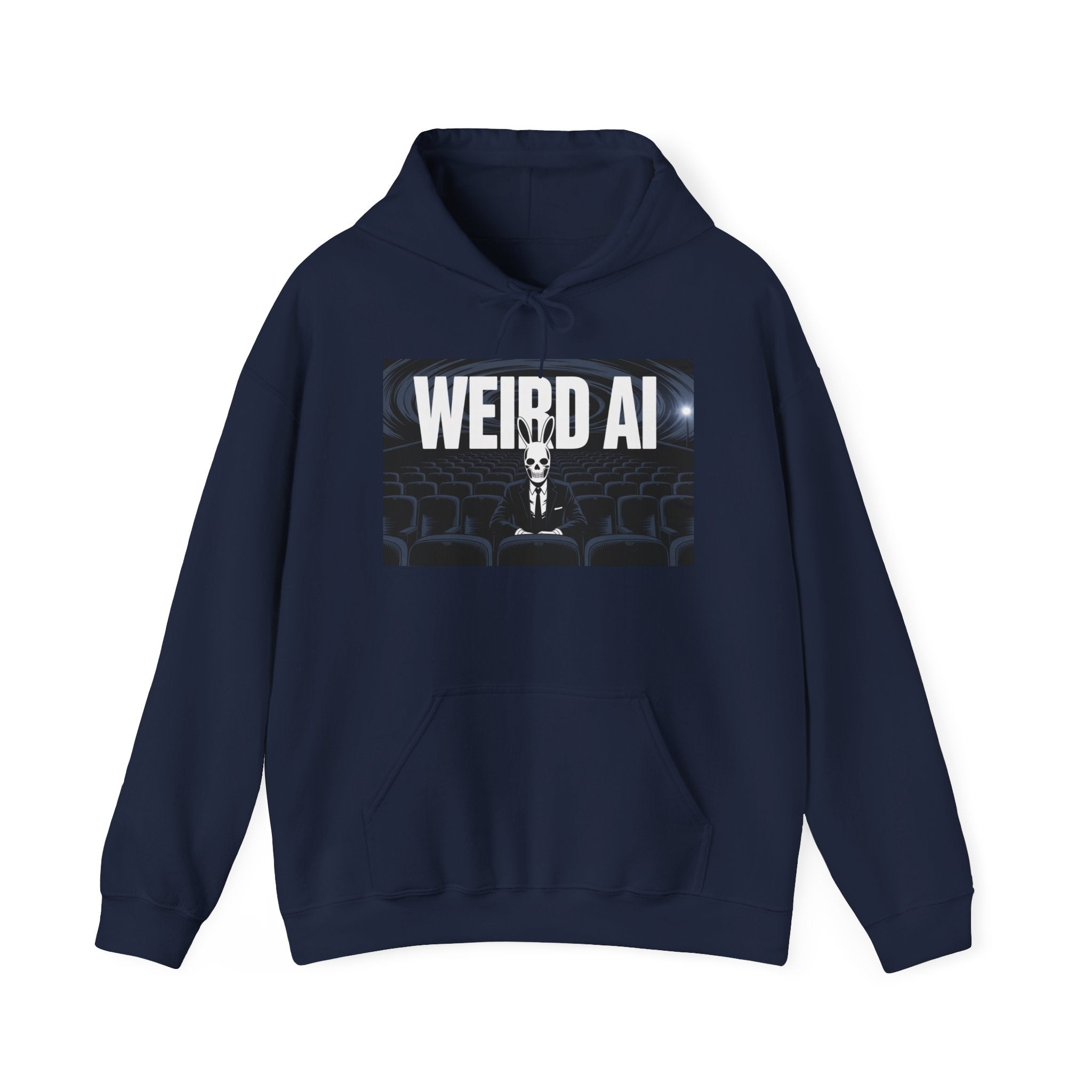 WEIRD AI  " Backrooms Theater "  Unisex Heavy Blend™ Hooded Sweatshirt