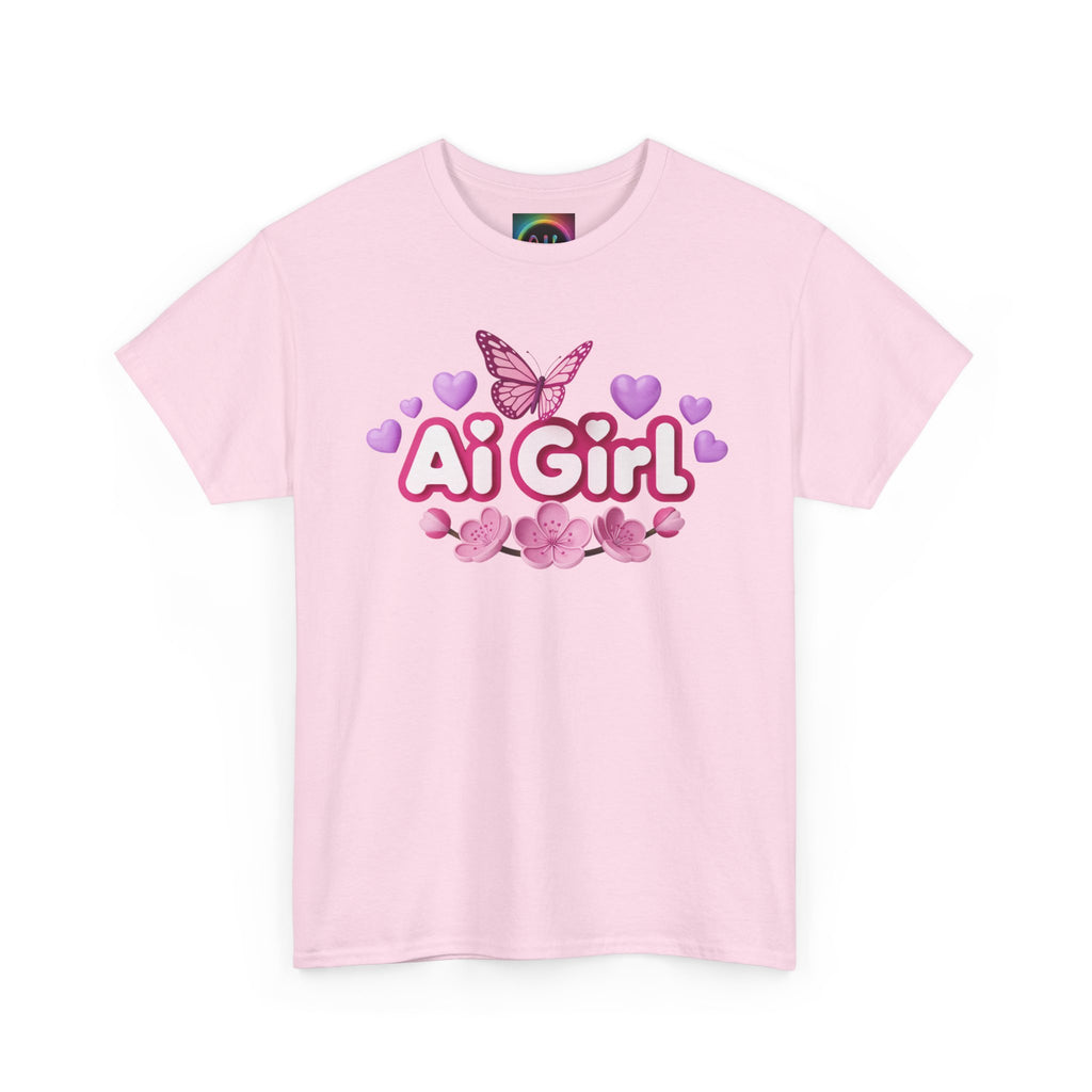 Ai Girl  "Cyber Cutie" Unisex Heavy Blend™ Crewneck T‑Shirt