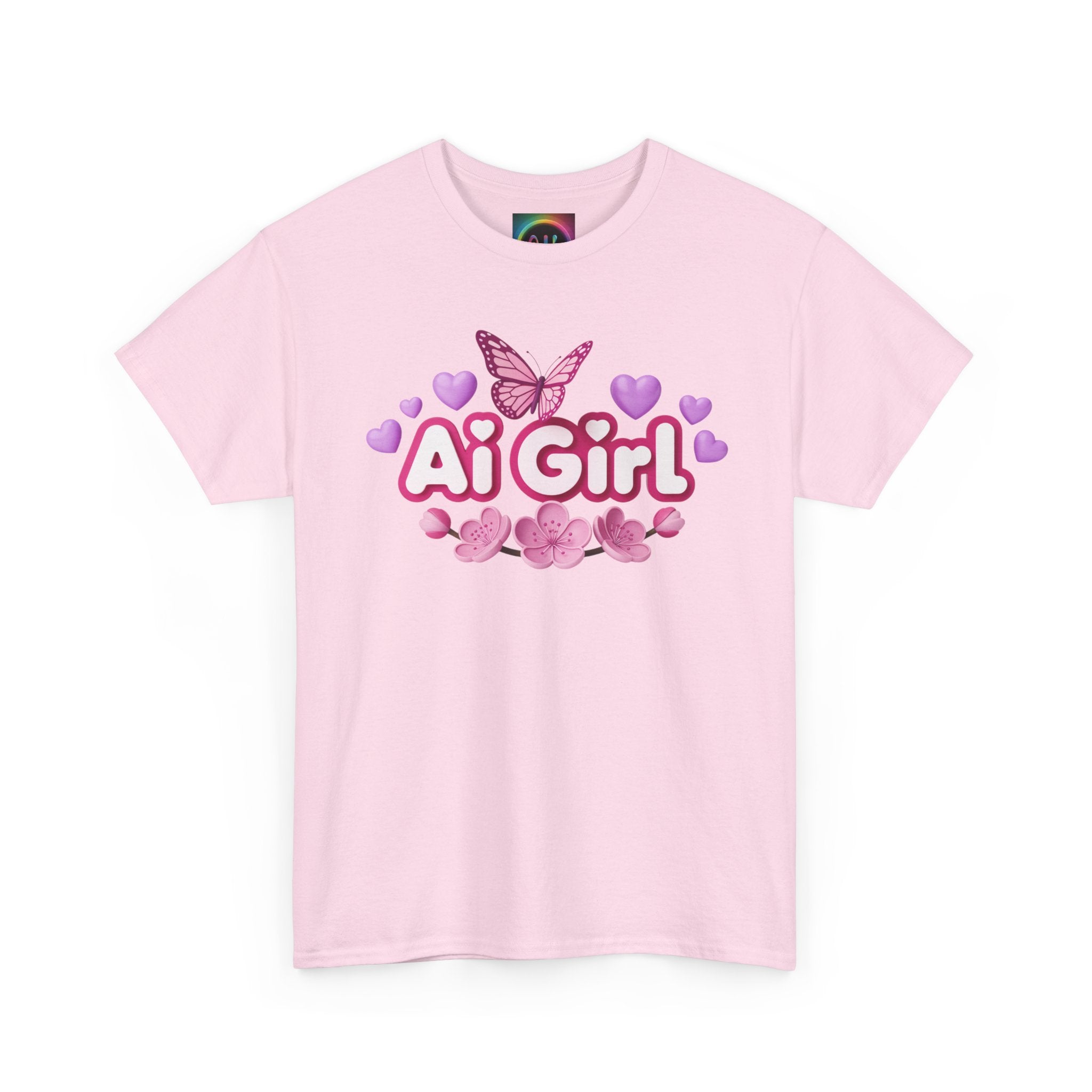 Ai Girl  "Cyber Cutie" Unisex Heavy Blend™ Crewneck T‑Shirt