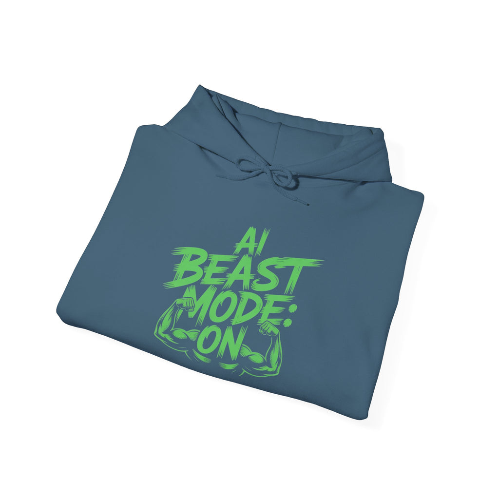 AI BEAST MODE: ON “DIGITAL HULK ENERGY” Unisex Heavy Blend™ Hooded Sweatshirt