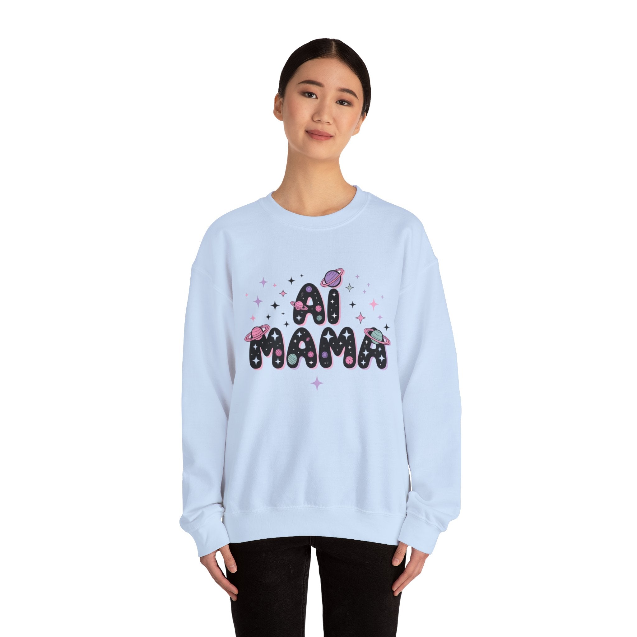 AI Mama "Digital Daydreamer" Unisex Heavy Blend™ Crewneck Sweatshirt