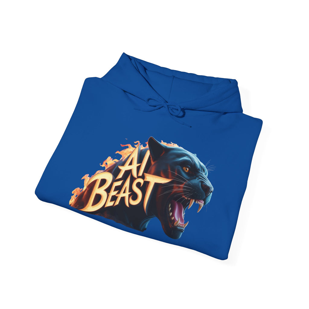 AI BEAST  "Wildfire Algorithm" Unisex Heavy Blend™ Hooded Sweatshirt