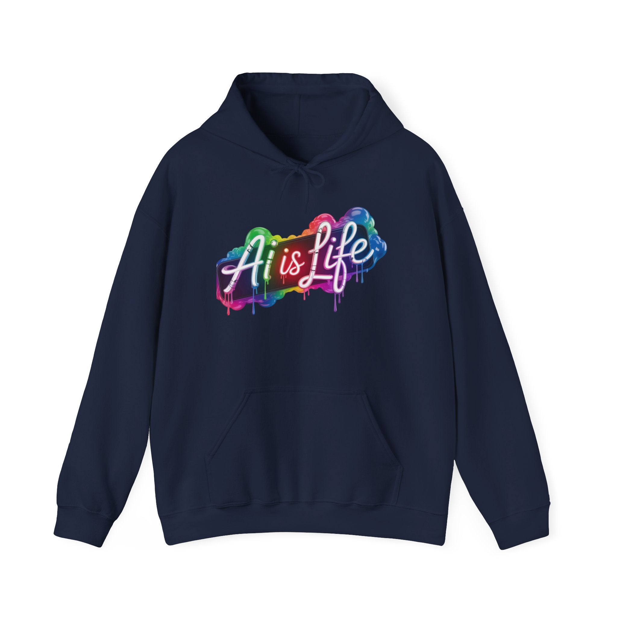 AI is LIFE  “PipeDream Intelligence” Unisex Heavy Blend™ Hooded Hoodie
