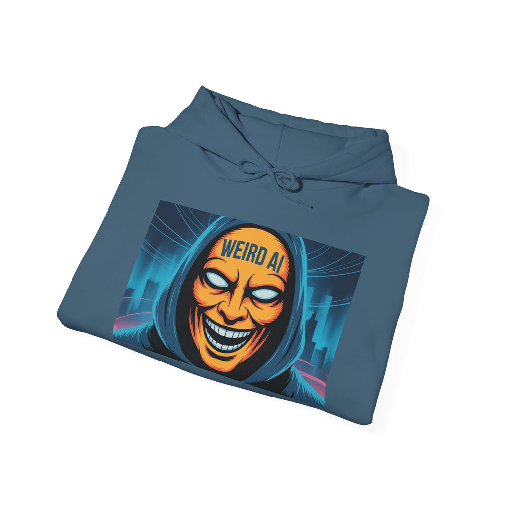Weird AI "Masked Mode" Unisex Heavy Blend™ Hooded Sweatshirt