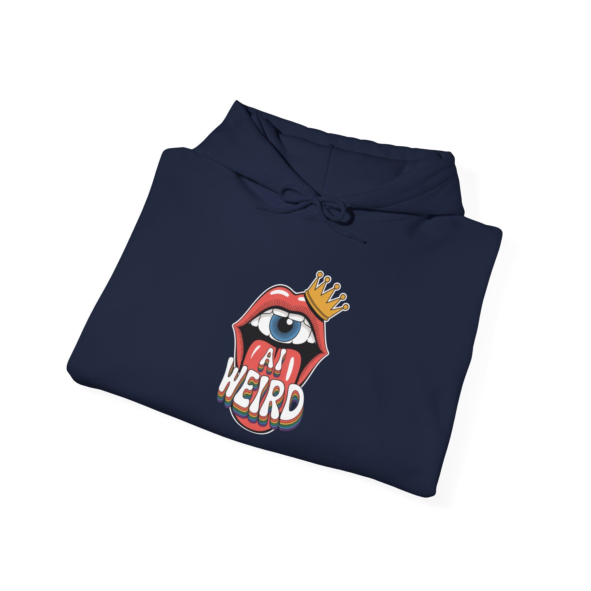 Ai Weird  "Royal Oddbyte" Unisex Heavy Blend™ Hooded Sweatshirt