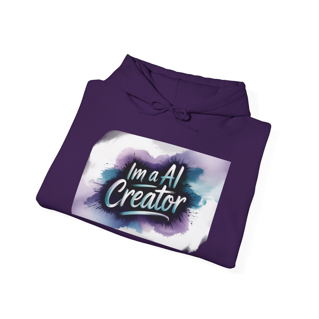 I’m a AI Creator “DIGITAL BRUSHSTROKE” Unisex Heavy Blend™ Hooded Sweatshirt