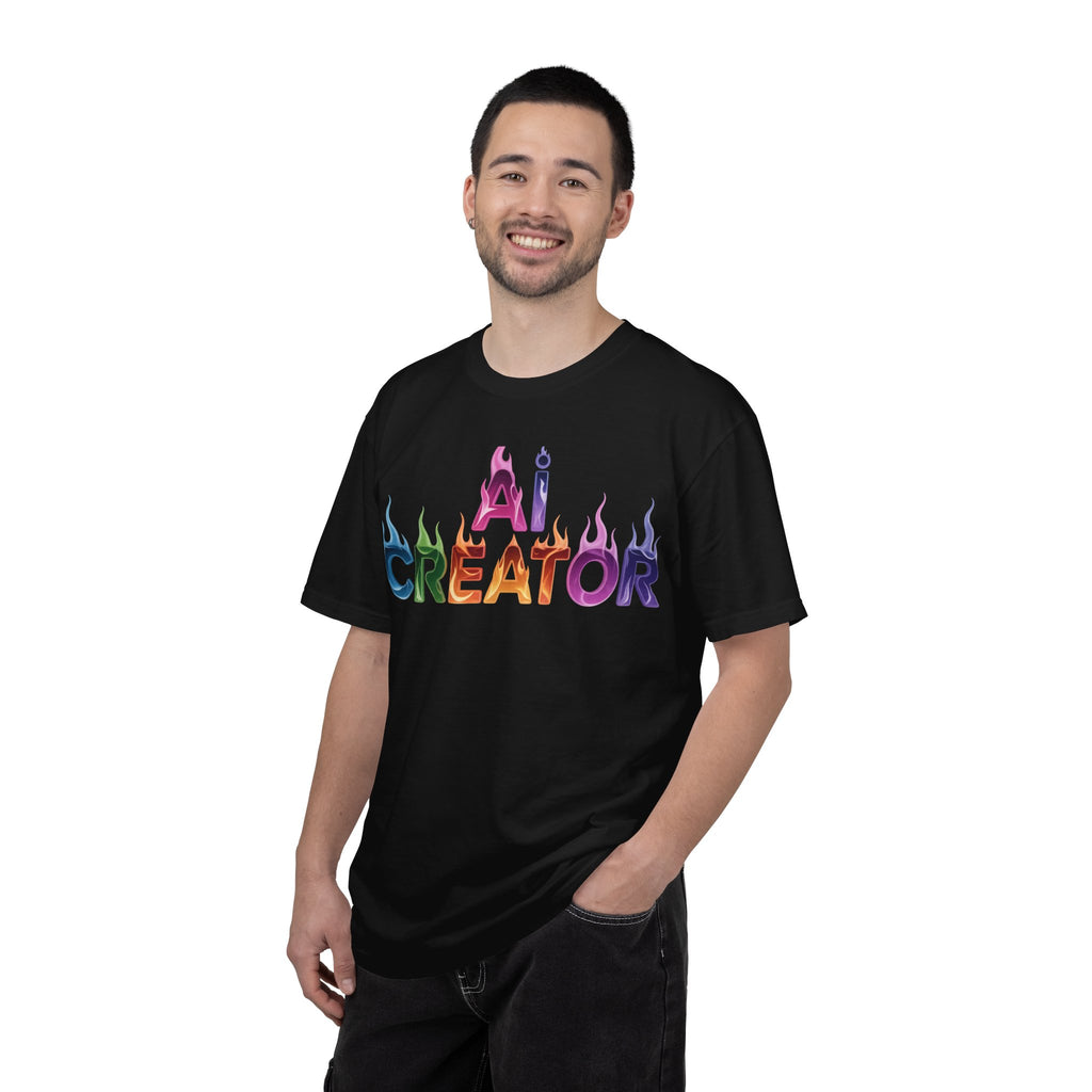 AI CREATOR  "Fire in the Code" Unisex Garment-Dyed T-shirt