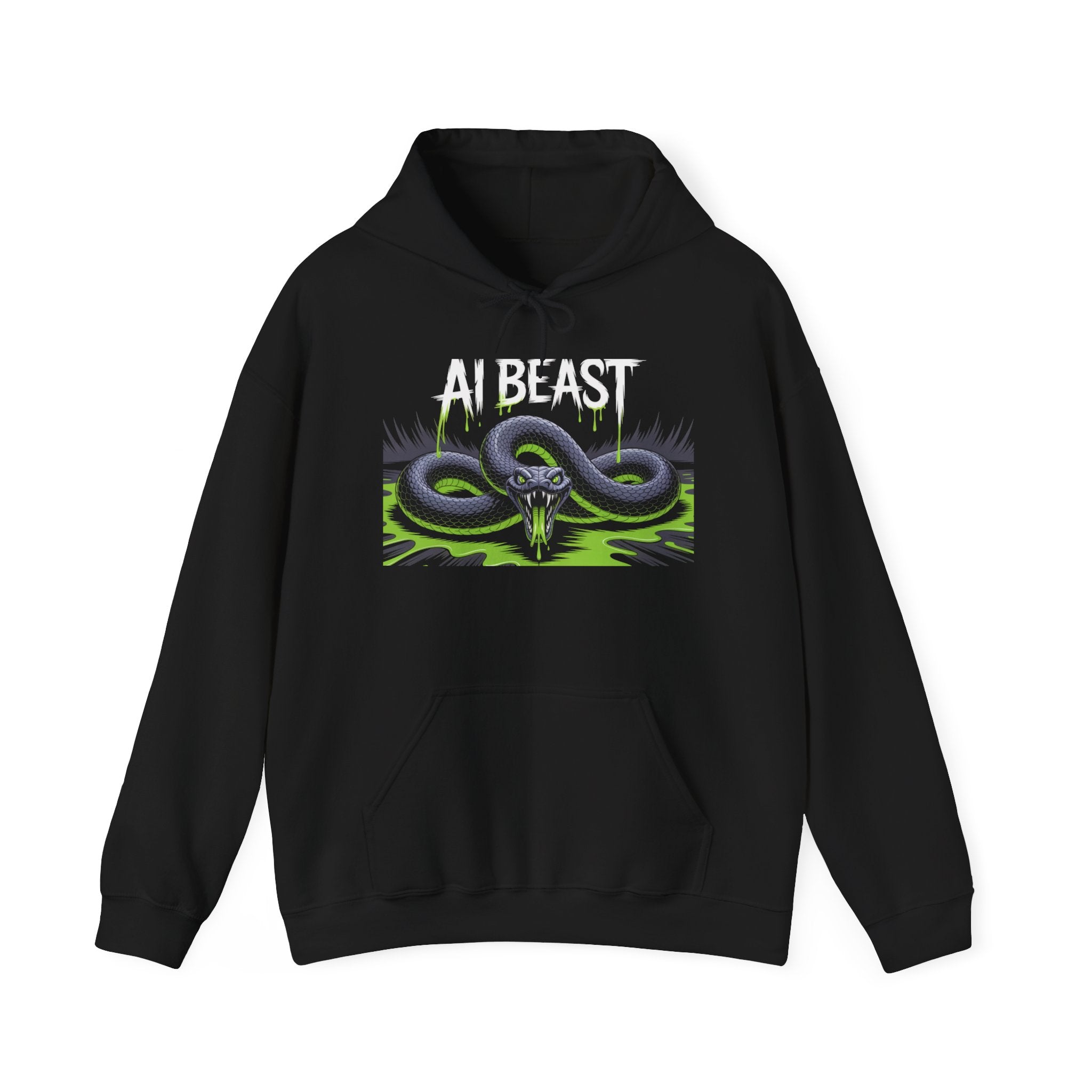 AI BEAST "Digital Venom" Unisex Heavy Blend™ Crewnwck Hoodie