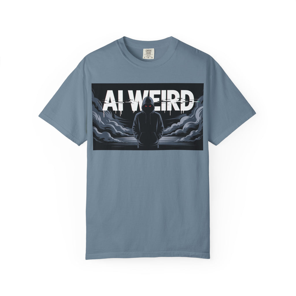 AI WEIRD – “DARK DATA ENTITY” Unisex Garment-Dyed T-shirt