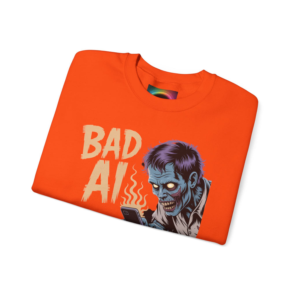 Bad AI "ZOMBIE SCROLL" Unisex Heavy Blend™ Hooded Sweatshirt
