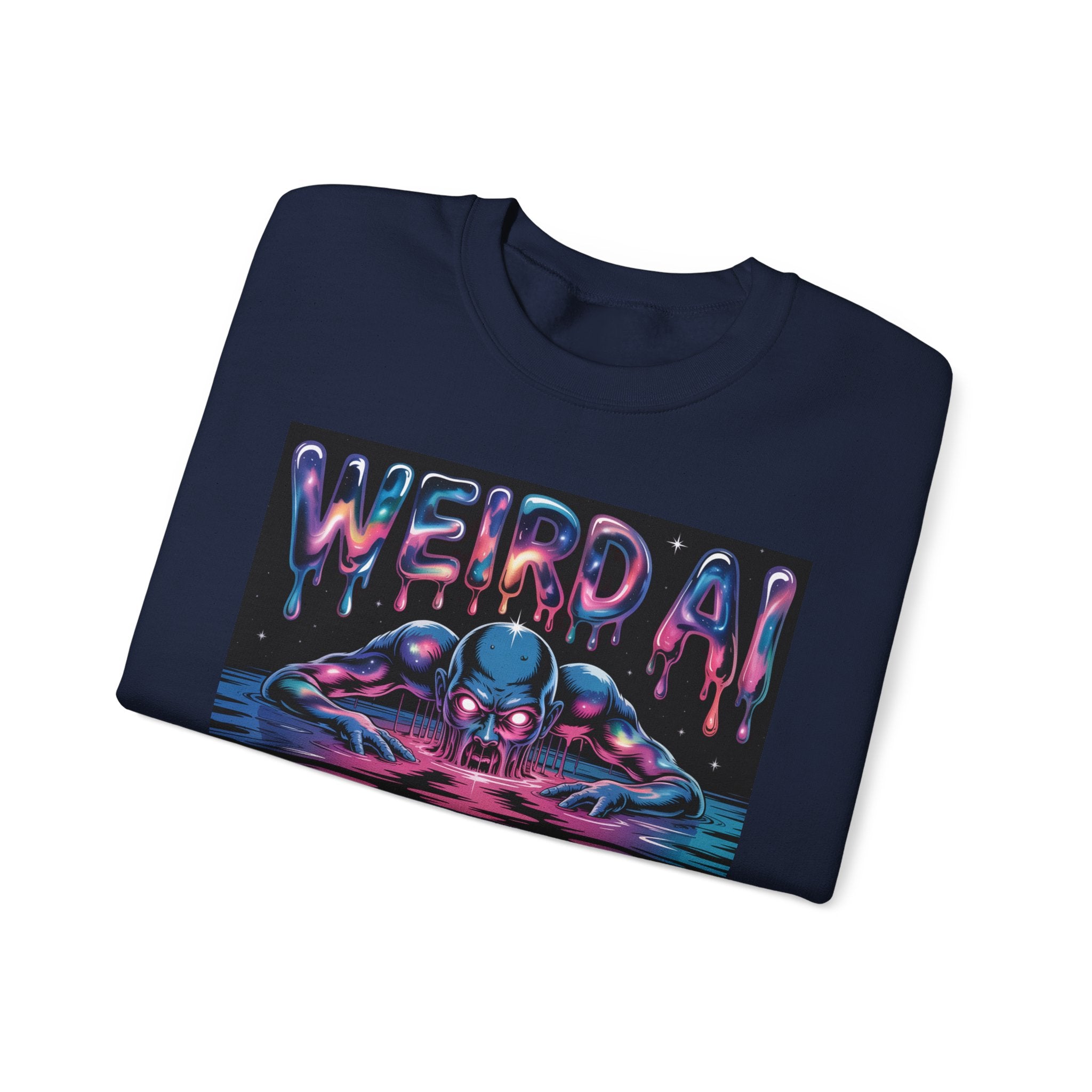 WEIRD AI  " Meltdown Matrix "  Unisex Heavy Blend™ Sweatshirt