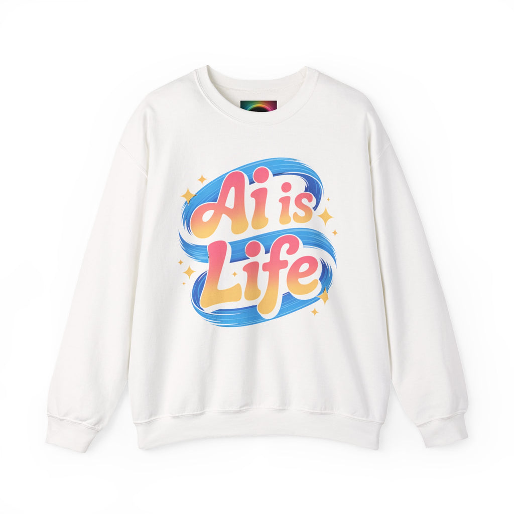AI is Life "COSMIC SWIRL" Unisex Heavy Blend™ Crewneck Sweatshirt
