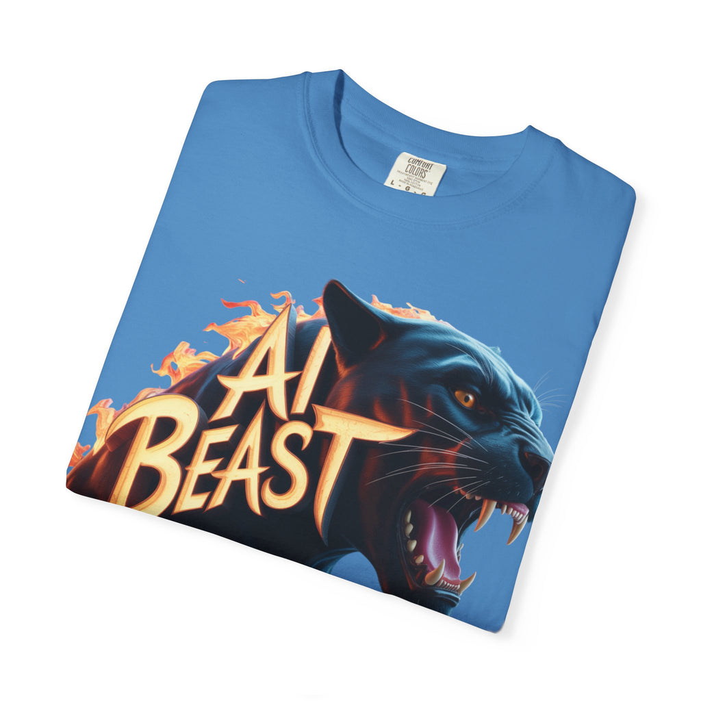 AI BEAST  "Wildfire Algorithm"  Unisex Garment-Dyed T-shirt