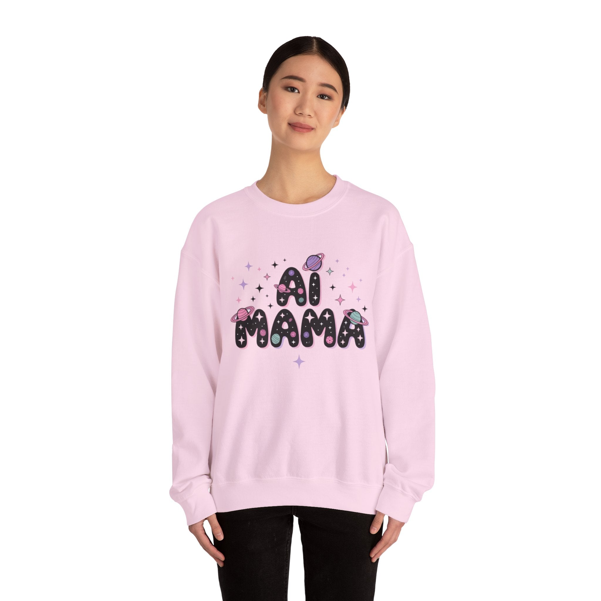 AI Mama "Digital Daydreamer" Unisex Heavy Blend™ Crewneck Sweatshirt