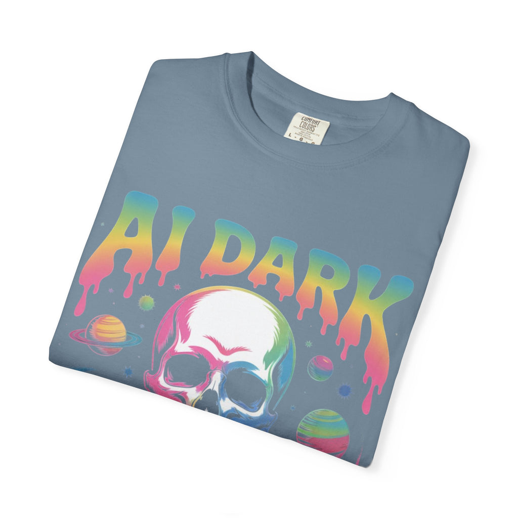 AI DARK “Death of Data” Unisex Garment-Dyed T-shirt