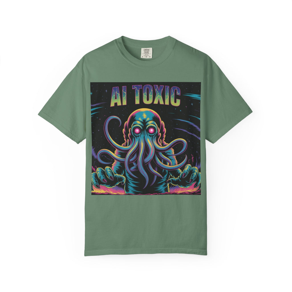 AI TOXIC  "Data Overlord" Unisex Garment-Dyed T-shirt