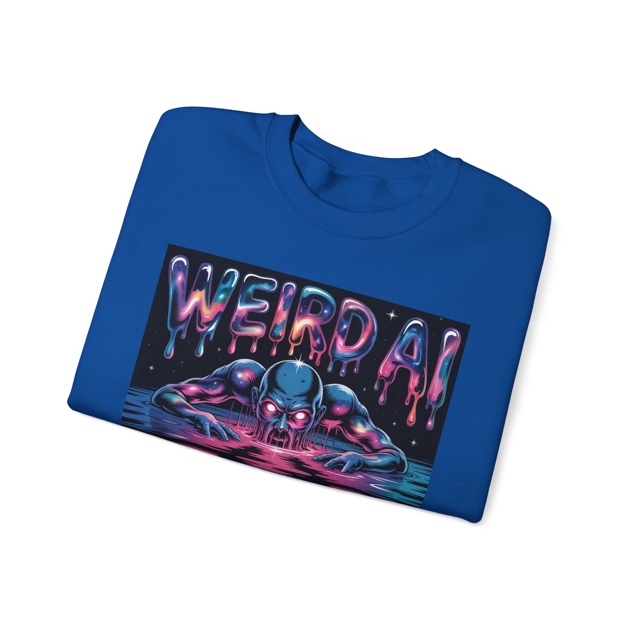 WEIRD AI  " Meltdown Matrix "  Unisex Heavy Blend™ Sweatshirt