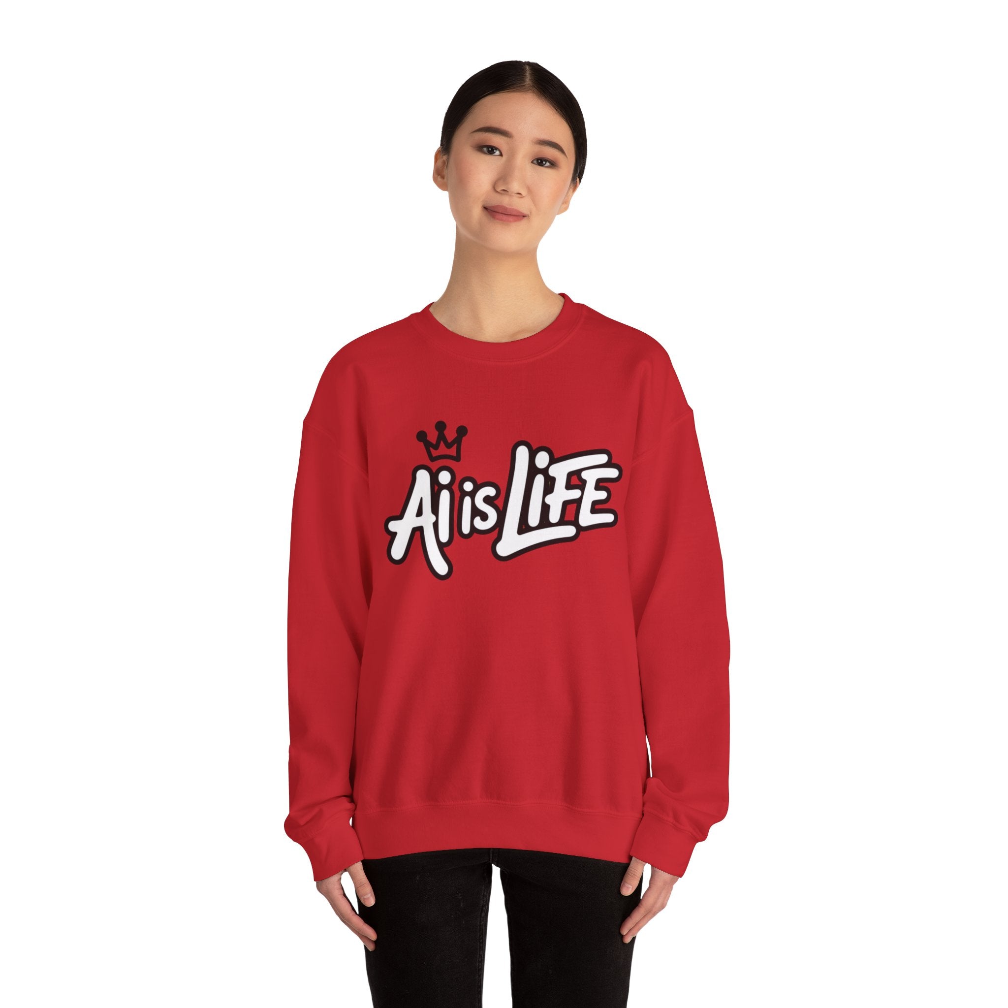 Ai is Life  "Crown Circuit" Unisex Heavy Blend™ Crewneck Sweatshirt