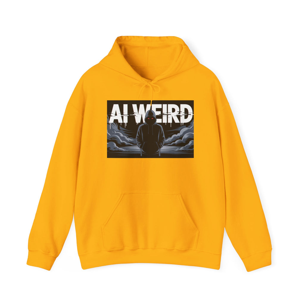 AI WEIRD – “DARK DATA ENTITY” Unisex Heavy Blend™ Hooded Sweatshirt