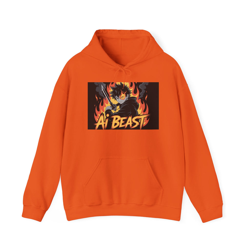 AI  BEAST  " Warrior.exe "  Unisex Heavy Blend™ Hooded Sweatshirt