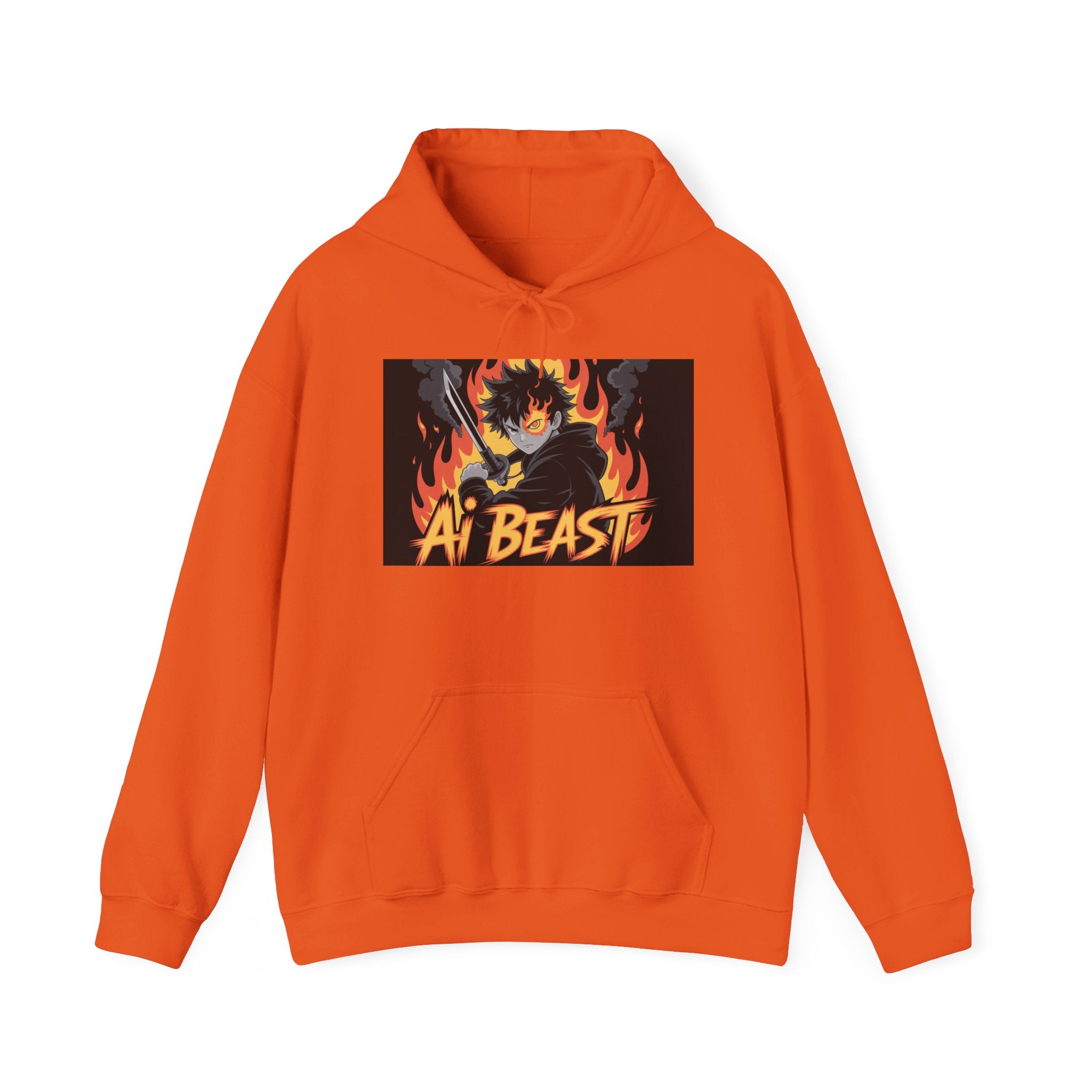 AI  BEAST  " Warrior.exe "  Unisex Heavy Blend™ Hooded Sweatshirt